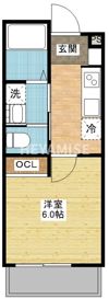 Coppe西浦上の間取り画像