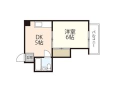コーポ益の間取り画像