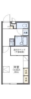 レオパレスセジュール藤の間取り画像