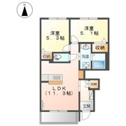 カネイコート日開野の間取り画像