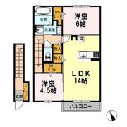 北野翠亭/エアリクス 北野翠亭Ⅱの間取り画像