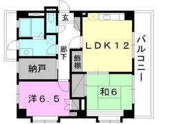 フラットパインヒルの間取り画像