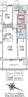 スプランディッド梅田グランノースの間取り画像