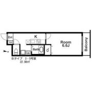 IF城北Ⅱの間取り画像