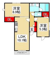 プラムの間取り画像
