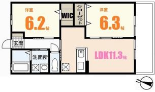 サンハイムB棟の間取り画像