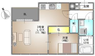 仮称）REGALEST 小橋町1の間取り画像
