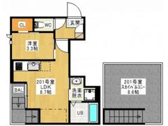 GRANDTIC 西崎の間取り画像