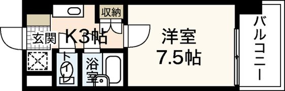 ARCナカシマ弐番館の間取り画像