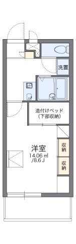 レオパレスHKスクエアの間取り画像