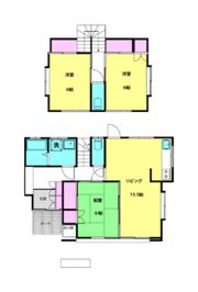 岡本貸家の間取り画像