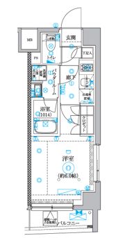 セジョリ横浜睦町の間取り画像