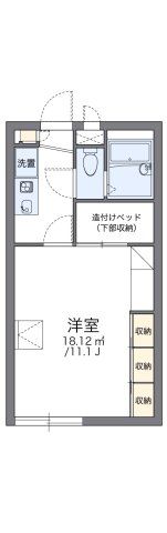 レオパレスフォレストヴィラの間取り画像