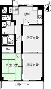 Fコーポの間取り画像
