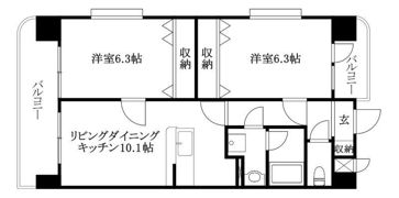パレス・デン歩行町の間取り画像