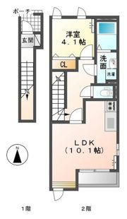マンダリーヌの間取り画像