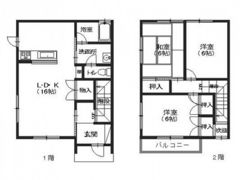 宮原住宅 西側の間取り画像