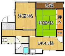 東鳴水成松貸家の間取り画像