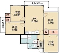 アビタグランデの間取り画像