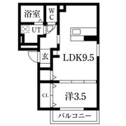 クレール天城通の間取り画像
