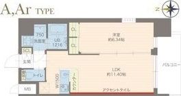 プレジオ城東の間取り画像