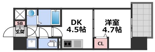 MAXIV大阪長田の間取り画像