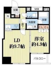 プレール・ドゥーク八丁堀の間取り画像