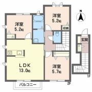 エール東原 B棟の間取り画像