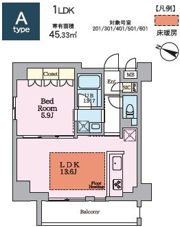 ヴィスタコート幡ヶ谷の間取り画像