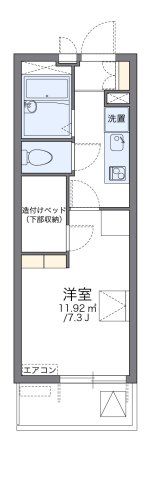 レオパレス勝山の間取り画像