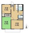 城之内マンションBの間取り画像