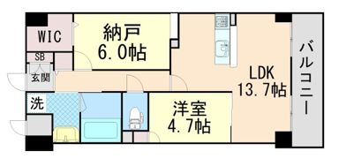 トリニティ豊中本町の間取り画像