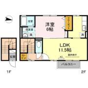 ファインシークB棟の間取り画像