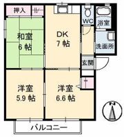 サテライトN 1棟の間取り画像