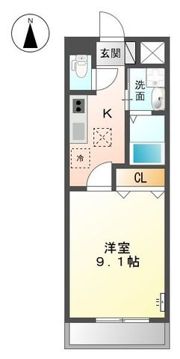 カーサひまわりⅡの間取り画像