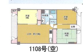 桃山台グランドマンションの間取り画像