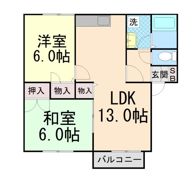ゆずりはサンハイツの間取り画像