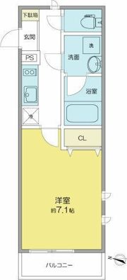 ベネフィス西新の間取り画像