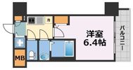 レジュールアッシュ難波MINAMIの間取り画像