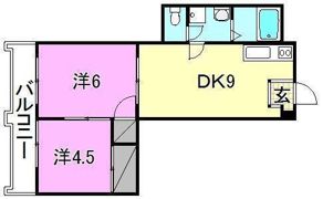 カサグランデ市坪の間取り画像