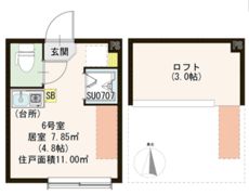 ハーモニーテラスルクス千川の間取り画像