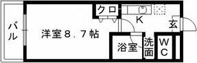 グランソシエ黒髪の間取り画像