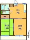 ハイツみやまえBの間取り画像