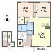 アルフラットひめばら B棟の間取り画像
