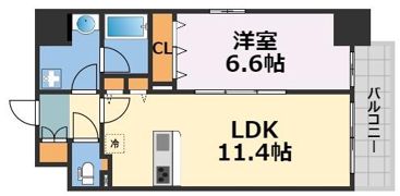 Fuku島之内の間取り画像