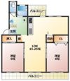 香里三井団地A97号の間取り画像