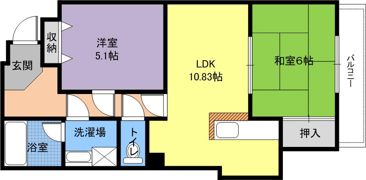 グリュイエール野田1号棟の間取り画像