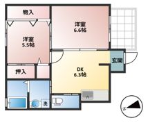 リヴェールⅠの間取り画像