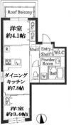 EXAM旗の台 エクサム旗の台の間取り画像