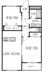 エフォールの間取り画像